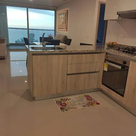 Apartamento Vista Al Mar, Gym, Piscina, Playa, Piso 14 Cartagena