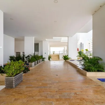 Apartamento Vista Al Mar, Gym, Piscina, Playa, Piso 14 Cartagena
