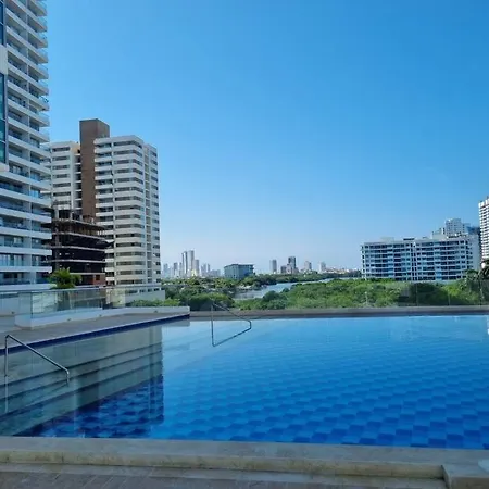 Apartamento Vista Al Mar, Gym, Piscina, Playa, Piso 14 Cartagena