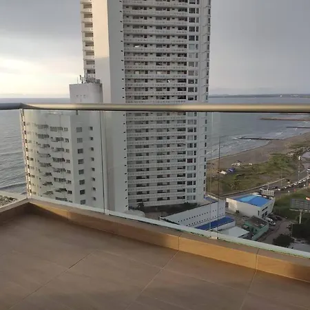 Apartamento Vista Al Mar, Gym, Piscina, Playa, Piso 14 Cartagena