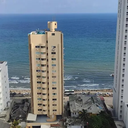 Vista Al Mar, Gym, Piscina, Playa, Piso 14 Apartamento Cartagena